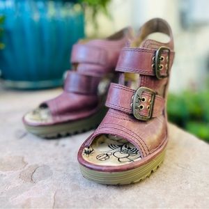 Big Buckle Summer Wedge Heels (Comfy)